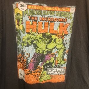 Marvel The Incredible Hulk Vintage Comic Cover Tee - Black